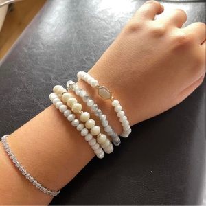Vintage beaded bracelet stack set